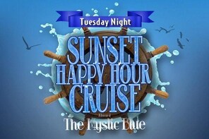 Tuesday Night Sunset Happy Hour Cruise Aboard the Mystic Blue Yacht