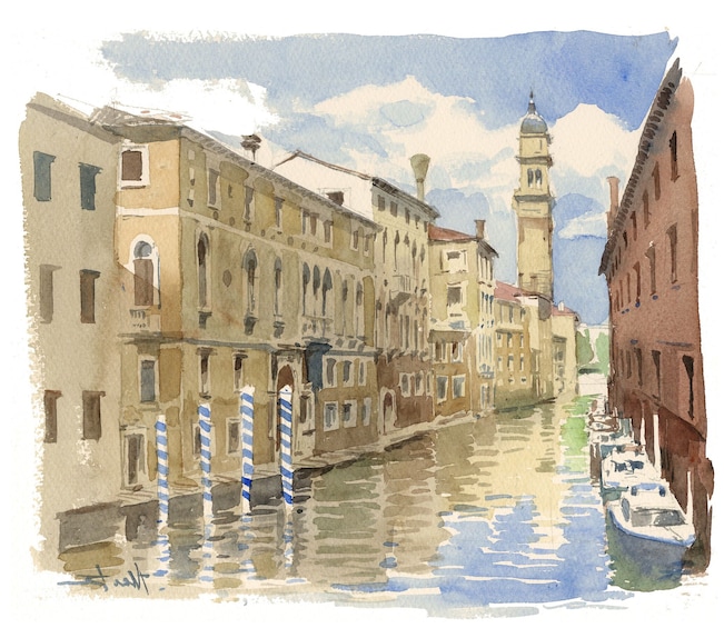 Watercolors in Venice: Painting Class with Famous Artist