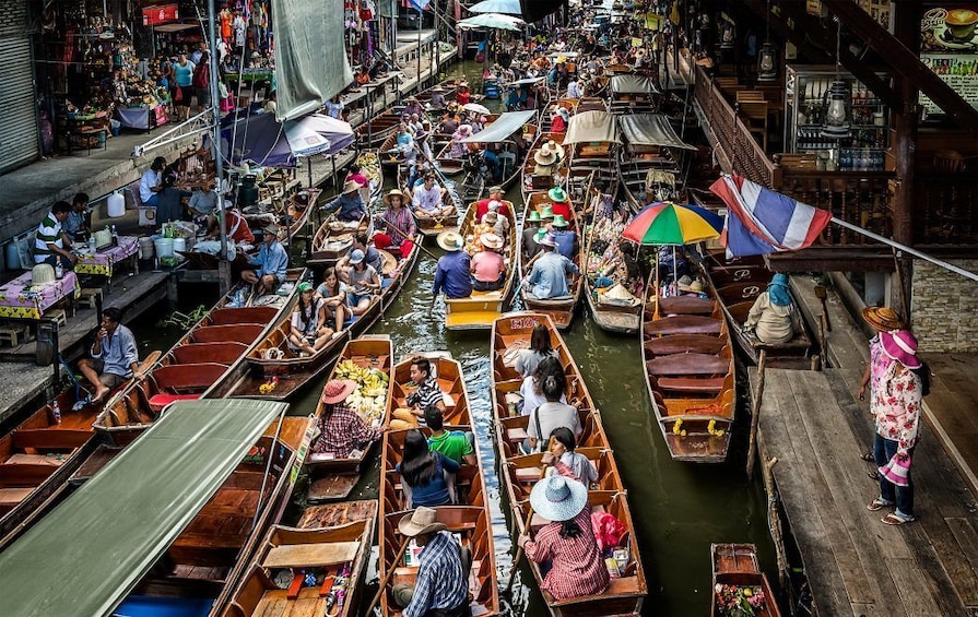 Show item 4 of 4. Floating Market Damnoen Saduak half day group tour from BKK