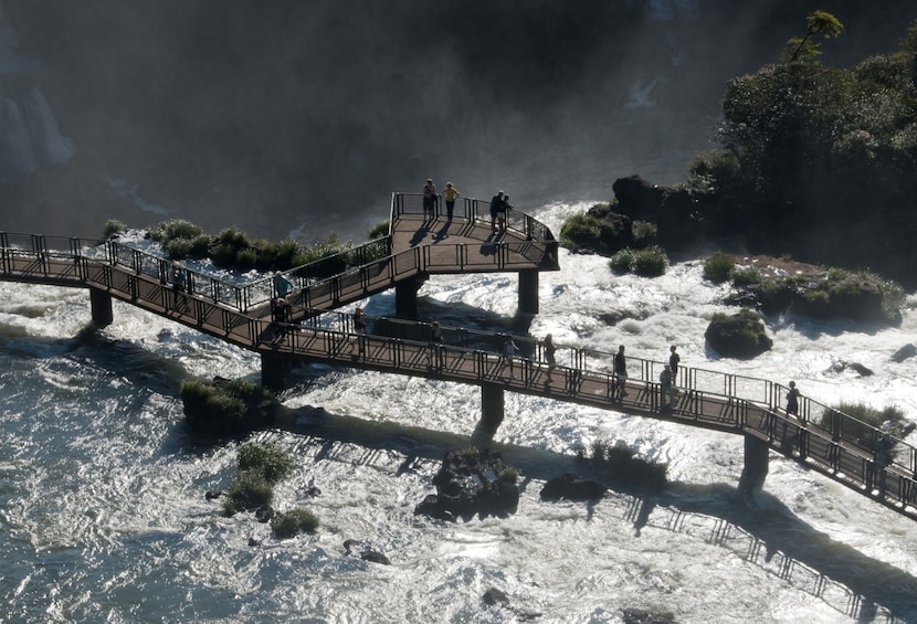 Visitors at Iguazu National Park