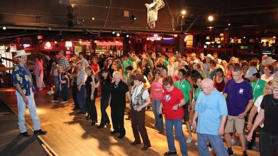 We offer free line dance lessons on Saturdays at noon