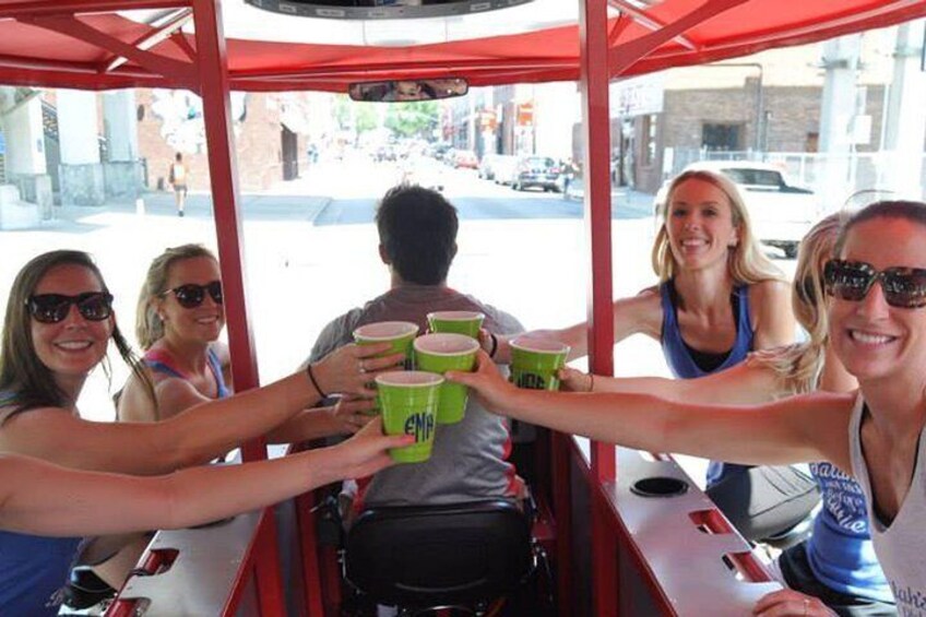 Bike bar crawl out on the town