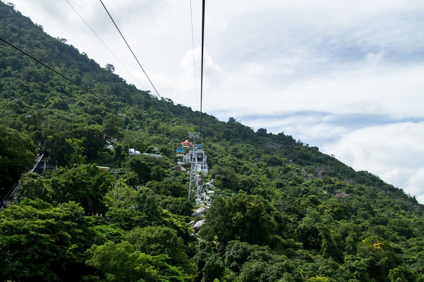 Cable car to Black Virgin Mountain in Vietnam