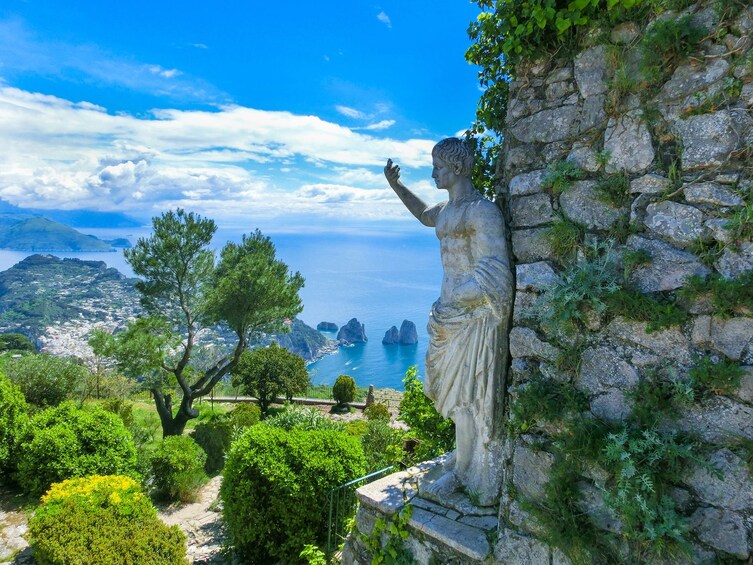 Roman statue in Capri Island