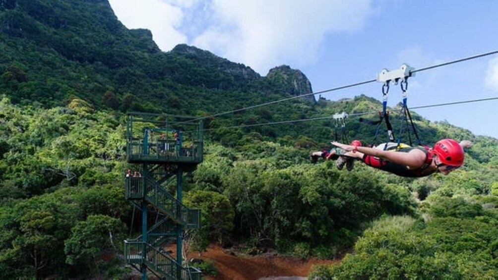 PowerLine Zipline 4 Ziplines over Kipu Ranch