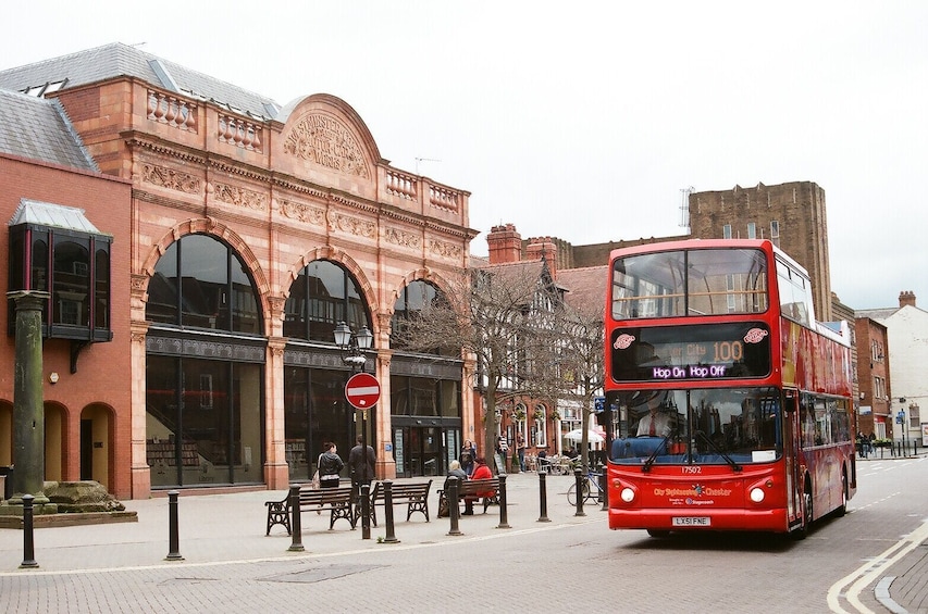 Street view of the City Sightseeing Chester Hop-On Hop-Off Bus 