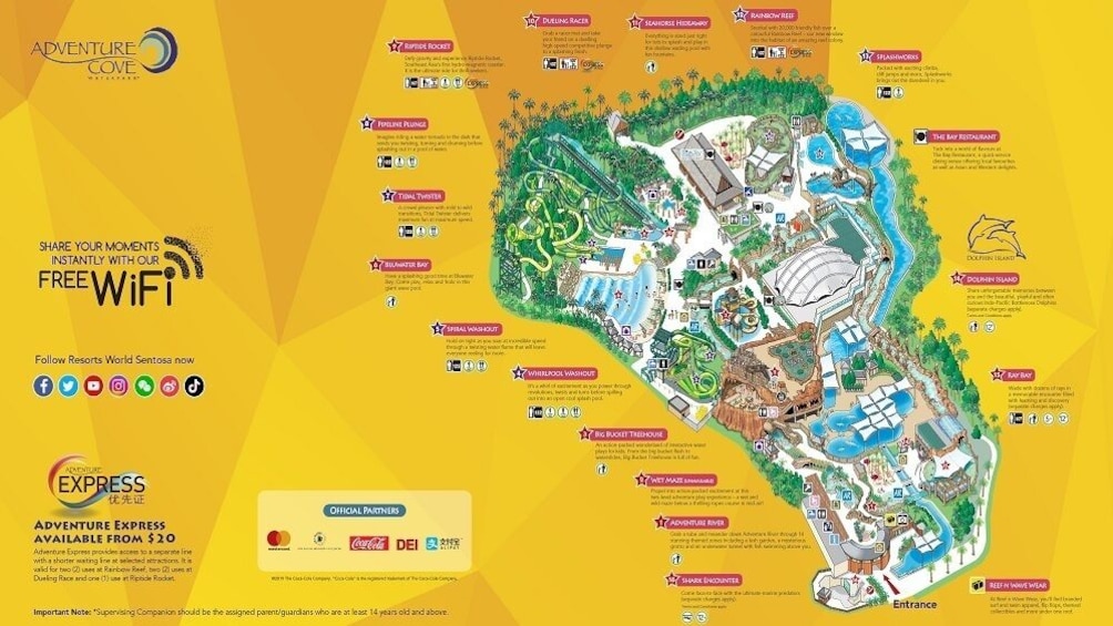 Adventure Cove Waterpark + 1 Way Transfer