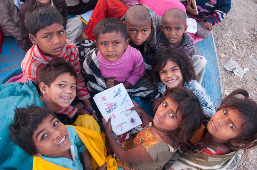 Children in Dharavi Mumbai