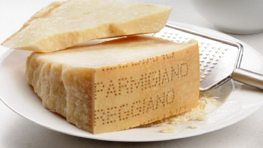 Parmigiano-Reggiano cheese and grater