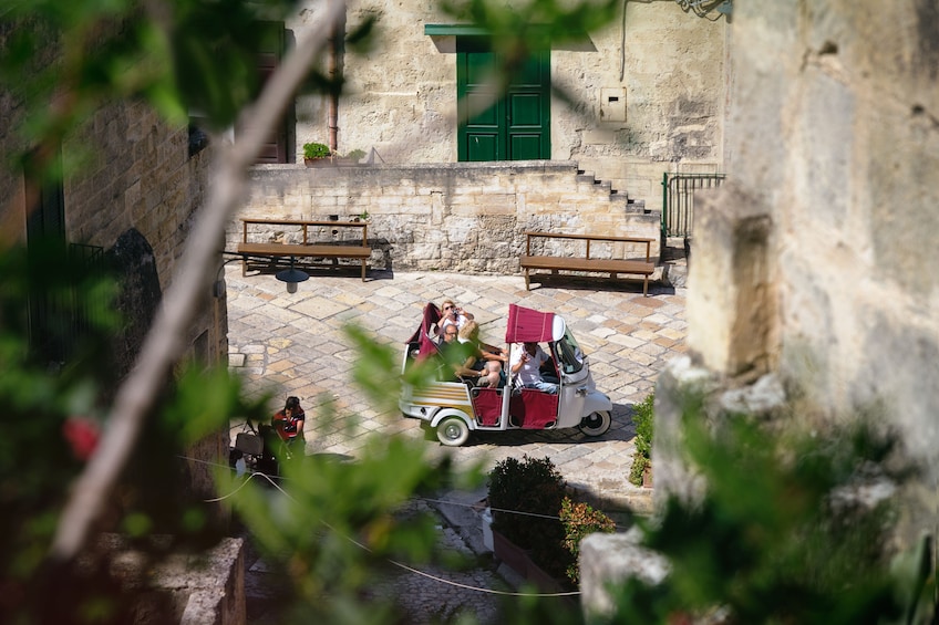 Panoramic Tour of Matera in Ape Calessino