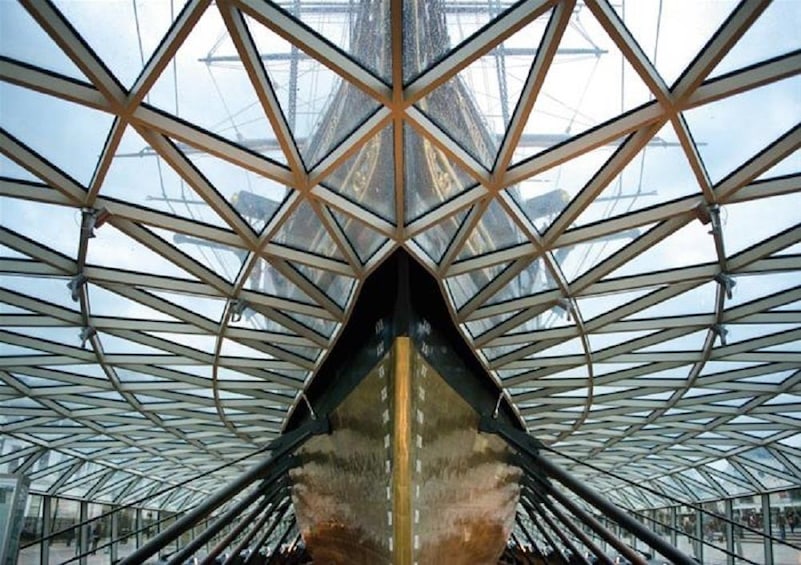 Detailed view of the Cutty Sark in London