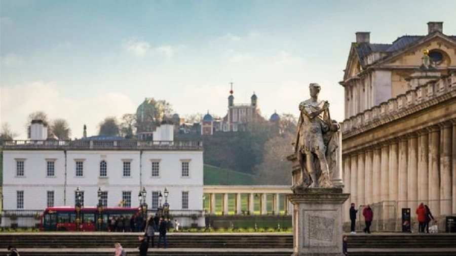 Visitors at the Royal Observatory Greenwich in London, England