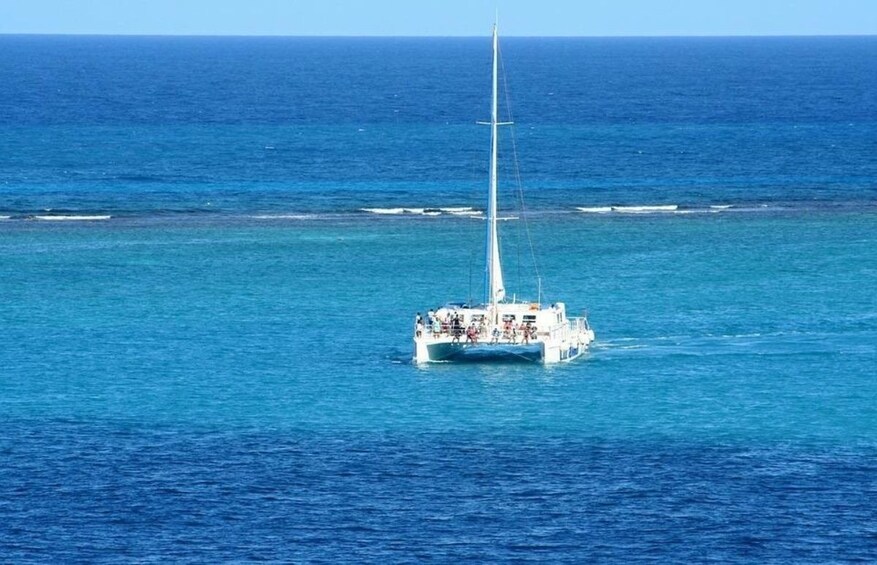 Catamaran sailing in Ibiza