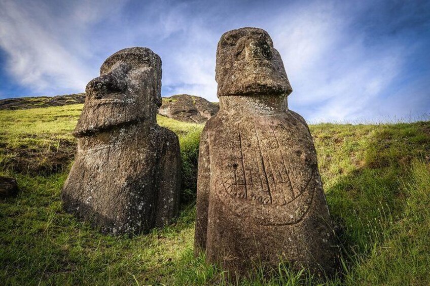 Moai in Rano Raraku