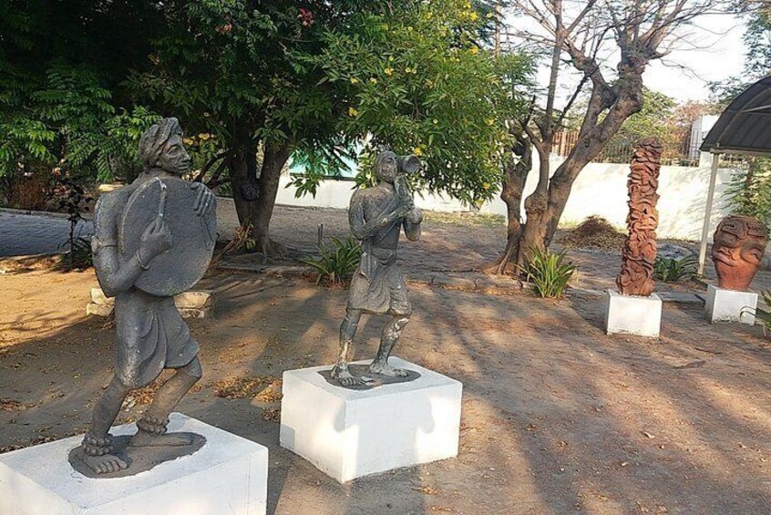 Sculpture at the entrance
