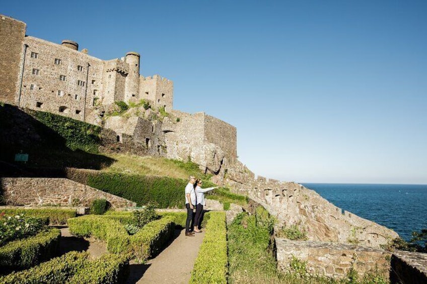 Mont Orgueil Castle looking towards France
