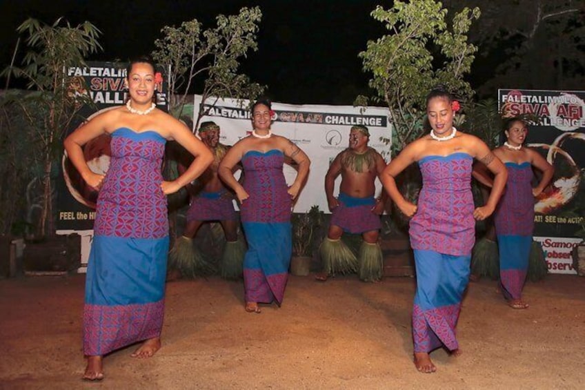Show item 5 of 9. Siva Afi Cultural Show - Fire Knife Dancing, Traditional Siva and Dinner
