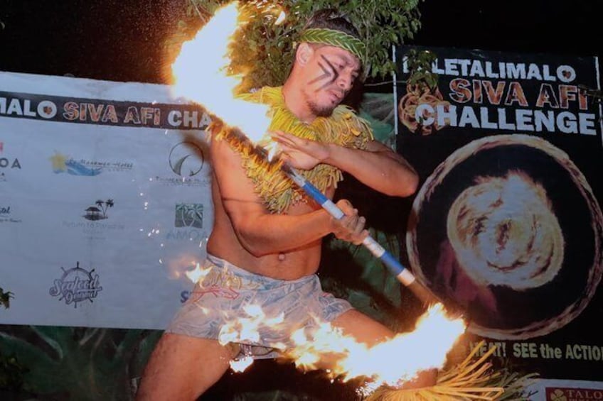 Show item 2 of 9. Siva Afi Cultural Show - Fire Knife Dancing, Traditional Siva and Dinner
