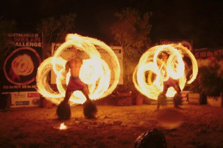 Show item 3 of 9. Siva Afi Cultural Show - Fire Knife Dancing, Traditional Siva and Dinner