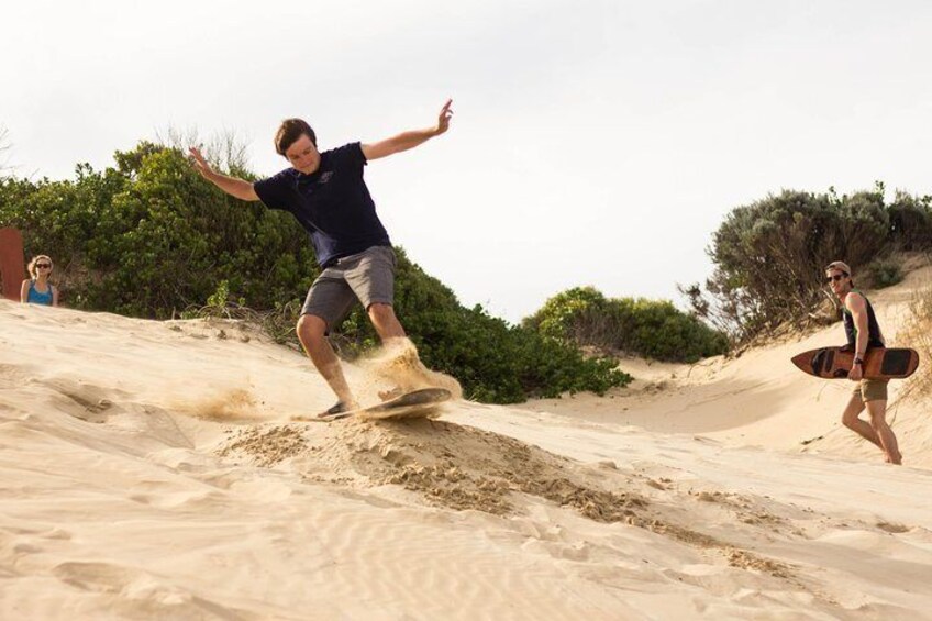 Sandboarding Jeffreys Bay