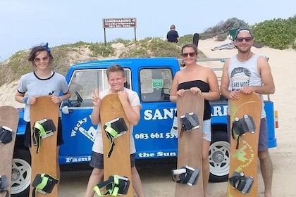 Sandboarding in Jeffreys Bay, South Africa