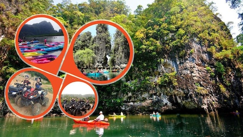 Kajakpaddling vid Ao Thalane Krabi inkluderar ATV-resa