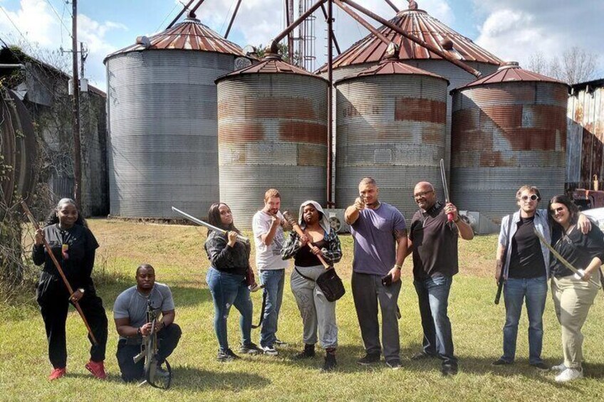 Fan recreating scenes filmed in Haralson