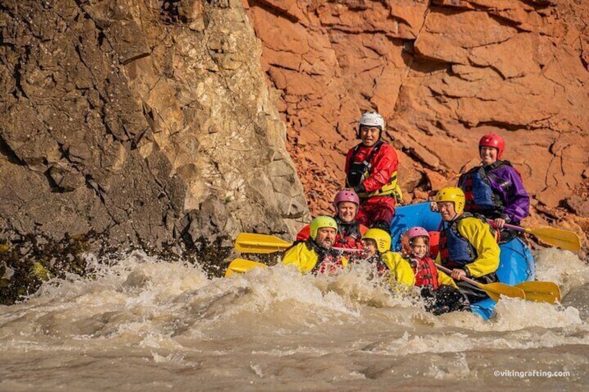 going through rapids