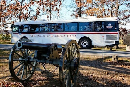 Bustour over Slagveld van Gettysburg met dichte touringbus