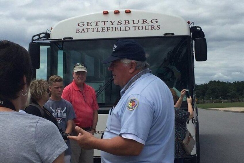 Guide with Visitors