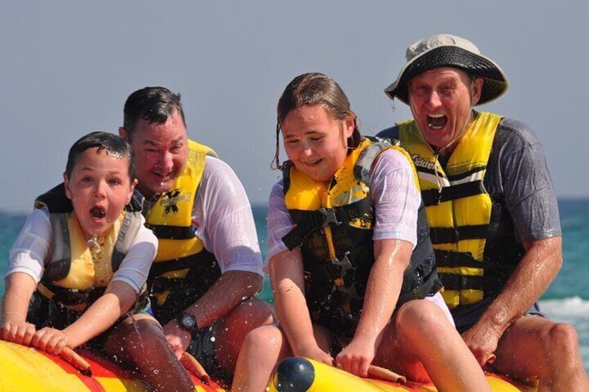 Our Banana Boat Rides are great for all ages. 
