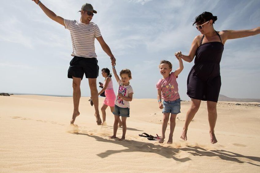 Family fun at the Sanddunes Natural Park