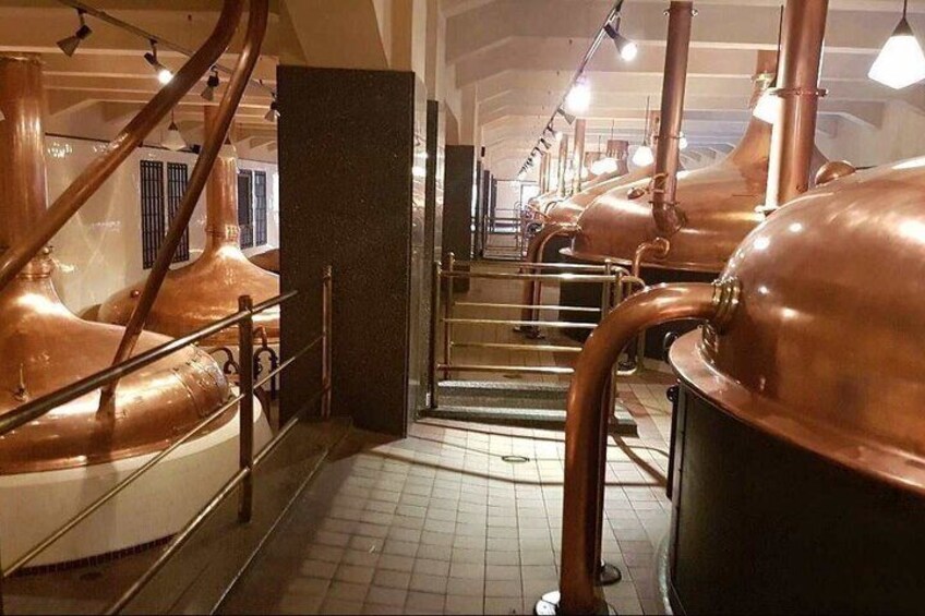 Round trip from Prague to Pilsner Urquell brewery up to 4 hours of waiting