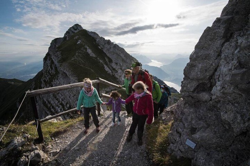 Hiking on Mount Pilatus