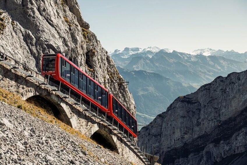 cogwheel railway between Alpnachstad and Pilatus Kulm 