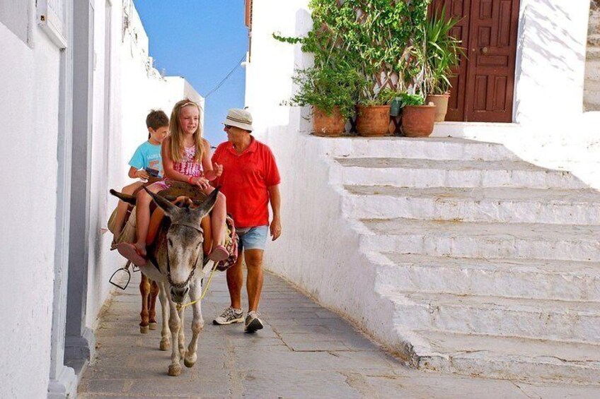 Donkey's ride in Lindos