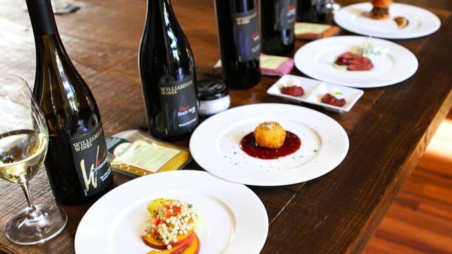 Fine wines paired with tapas-sized portions of food