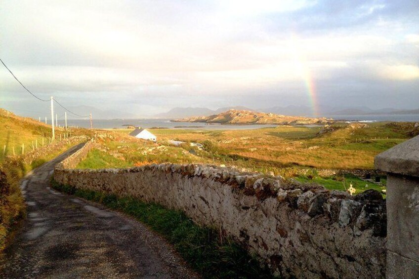 Rainbow over Inishbofin island