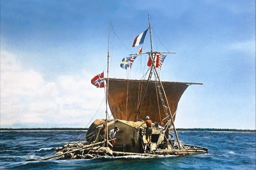 The original Kon-Tiki raft 
