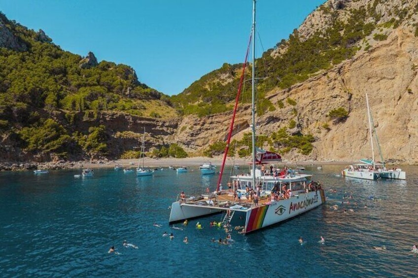 Mallorca North Coast Catamaran Cruise with Lunch