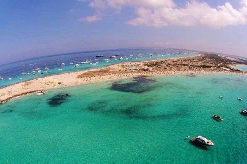 The beautiful beach of Illetes