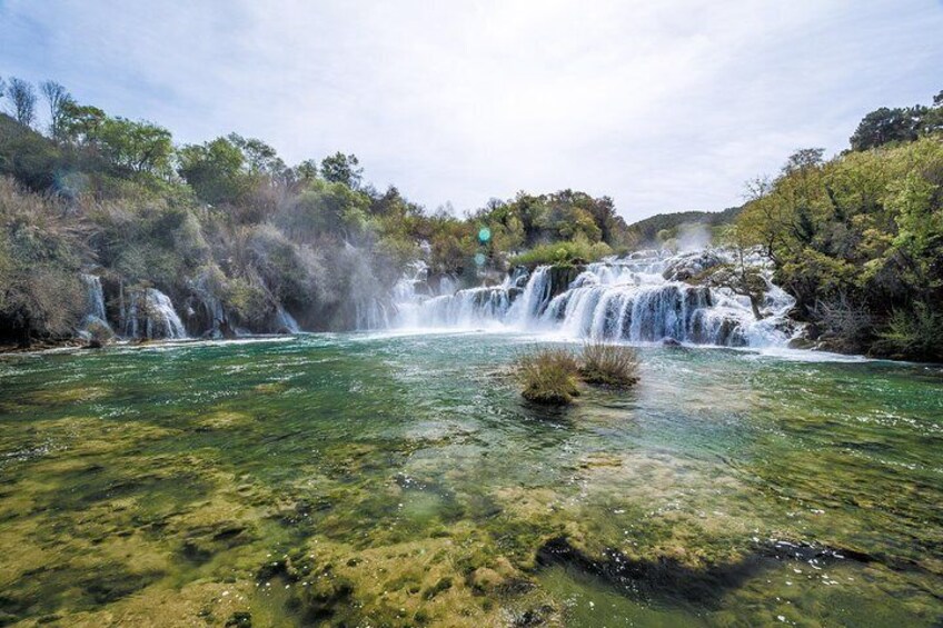 From cruise boat to NP Krka waterfalls - Private tour