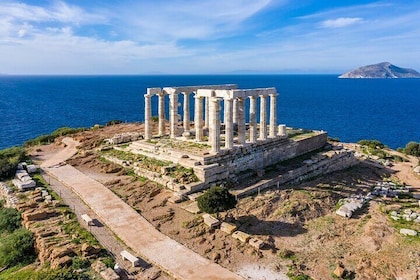 Tour privado al atardecer del cabo Sunión, Templo de Poseidón y la Riviera ...