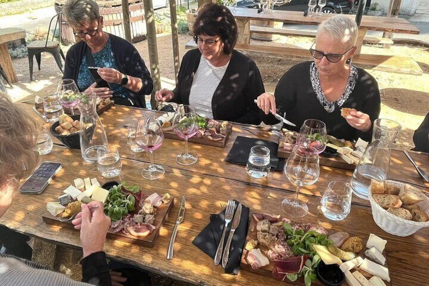 Enjoy a typical lunch at the table of the winemaker