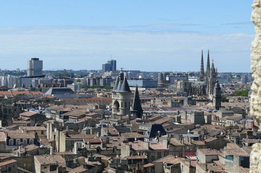 Bordeaux depuis la Flèche Saint-Michel