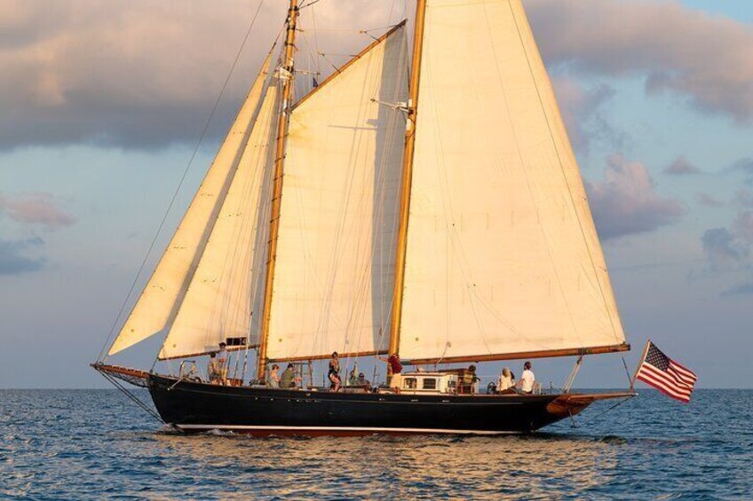 Sailing on Historic Schooner When And If in Salem, MA