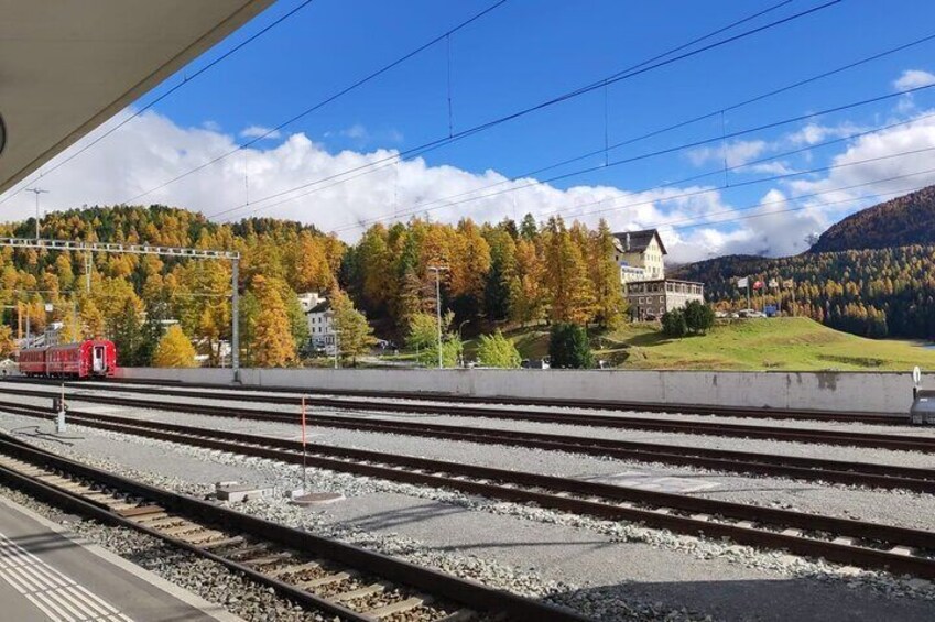 From Lake Como: Bernina Red Train Tour 