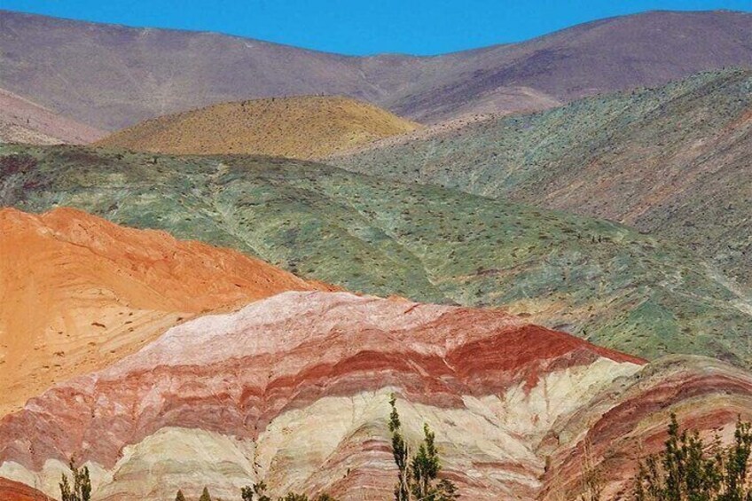 Excursion to Humahuaca & Purmamarca with 7-color Hill, from Salta