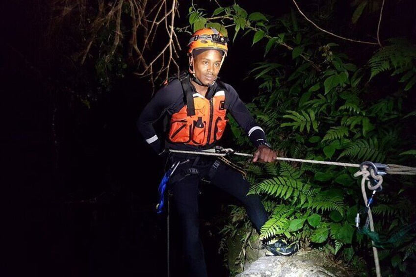 One of our proffesional guides at Extreme Dominica