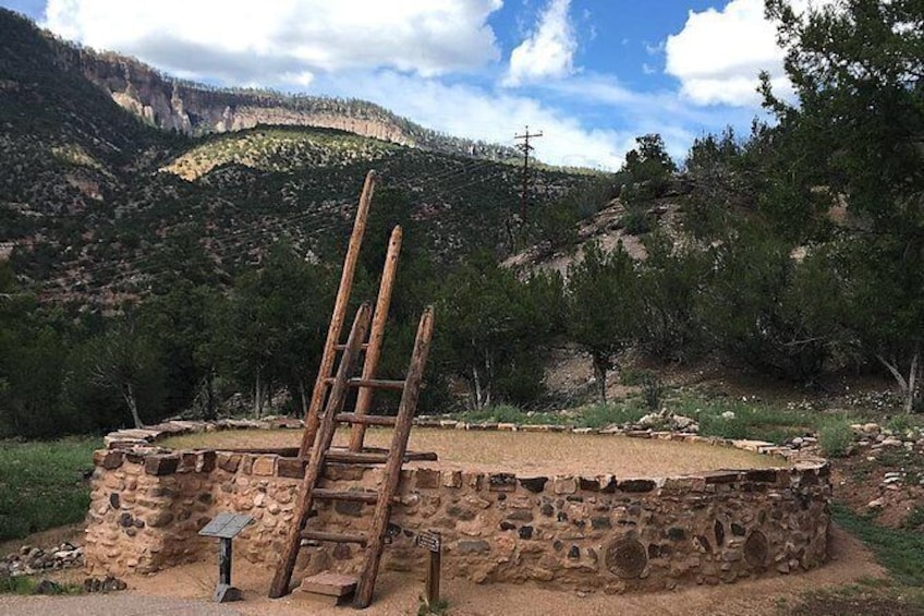 Show item 2 of 2. Visit the Kiva at Jemez Monument